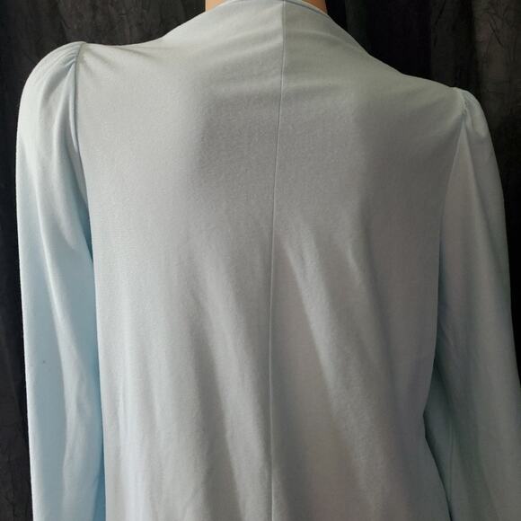 USA VINTAGE VANITY FIR Nightgown SOFT BLUE FLANNEL Nylon Antron WOMEN'S SMALL - Picture 9 of 11